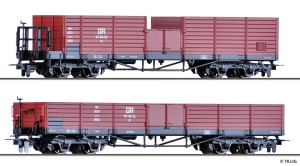 Zestaw 2-wagonów towarowych typut OO, DR, skala H0e, TILLIG 05921
