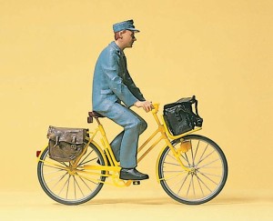 Listonosz na rowerze, skala G, PREISER 45069