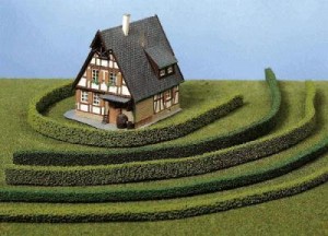 Żywopłot jasnozielony, skala HO, TT, Heki 1186