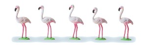 Flamingi, skala H0, Preiser 20372