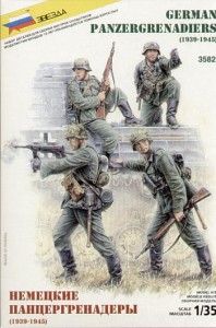 Figurki, German Panzergrenadries, skala 1:35, Zvezda 3582