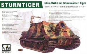 Sturmtiger 3.8cm RW6-1 L/5.5 Assault Gun , skala 1:35, AFV-CLUB 35103