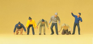 Robotnicy, skala H0, PREISER 14064