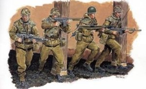 Figurki, German Paratroopers,  skala 1:35, Dragon 3021