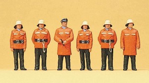 Strażacy 6 szt, skala H0, PREISER 10214