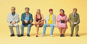 Siedzący podróżni, skala G, PREISER 45154