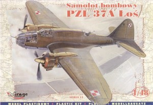 Samolot, PZL 37A Łoś, skala 1:48, MirageHobby 481301