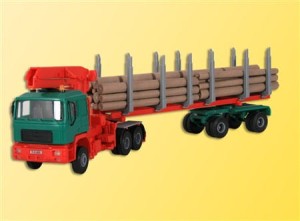 MAN z nczepą i ładunkiem drzew , skala H0, KIBRI 12271