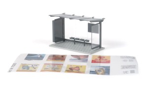 Przystanek autobusowy , skala H0, RIETZE 70205