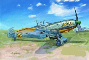 Samolot, Messerschmitt Bf 109E-7, skala 1:32, TRUMPETER 02291