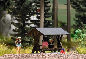 Parking leśny, skala H0, BUSCH 1563