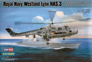 Śmigłowce, Royal Navy Westland Lynx Has.3, skala 1:72, HOBBY BOSS 87237
