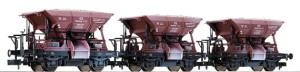 Zestaw 3-wagonów szutrowych Talbot, DB,  skala N, FLEISCHMANN 822701