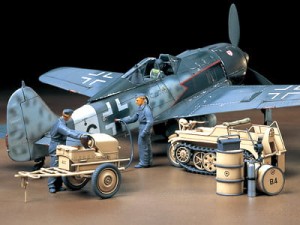 Pojazd wojskowy, German Aircraft Power plus 3 figurki, skala 1:48, Tamiya 32533