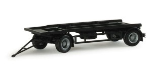 Przyczepa na kontener śmieciowy, skala H0, HERPA 076289