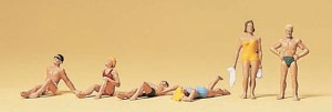 Plażowicze, skala N, PREISER 79071