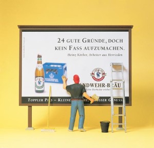 Rozwieszanie plakatów, skala G, PREISER 45126