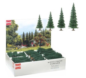 Zestaw 130 Choinek, skala H0, BUSCH 6330