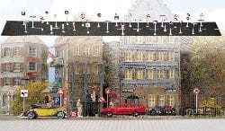 Zestaw znaków drogowych, skala H0, BUSCH 6028