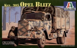 Pojazd wojskowy, Kfz.305 Opel Blitz, skala 1:72, ITALERI 7014
