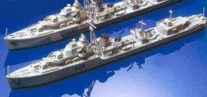 Okręt, British Destroyer O-Class, skala 1:700, Tamiya 31904