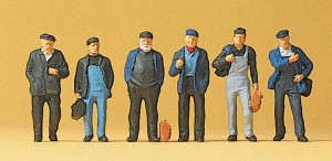 Robotnicy, skala H0, PREISER 10350