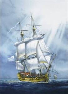 Żaglowiec, Le Superbe, skala 1:150, Heller 80895