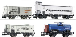 Zestaw wagonów towarowych, KPEV, skala N, FLEISCHMANN 881012