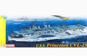 Okręt, U.S.S. Princeton CVL-23, skala 1:350, DRAGON 1055