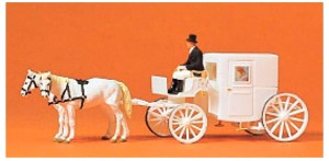 Powóz ślubny, skala TT, PREISER 75150