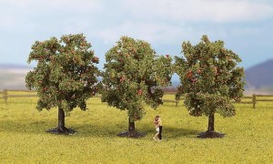 3 jabłonie, skala H0, NOCH 25113