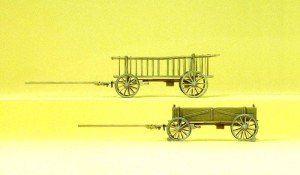 Wóz drabiniasty i skrzyniowy, skala H0, PREISER 30413