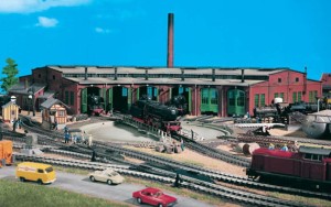 Lokomotywownia 6 stanowiskowa, skala H0, VOLLMER 45758