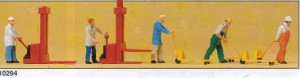Pracownicy magazynu, skala H0, PREISER 10294
