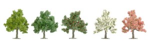Zestaw 64 drzew owocowych, skala H0, BUSCH 6331