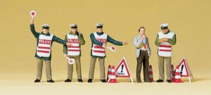 Policja drogowa, skala H0, PREISER 10419