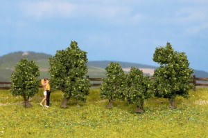 5 krzewów, skala H0, TT,  NOCH 25410