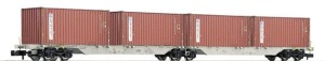 Wagon kontenerowy-podwójny, AAE,  skala N, FLEISCHMANN 825317