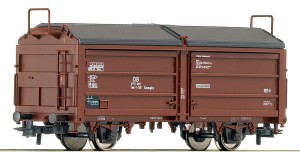 Wagon towarowy typu Kmmgks  , DB,  skala H0, ROCO 66855