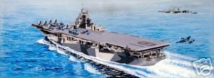 Lotniskowiec USS Hancock CV-19, skala 1:350, TRUMPETER 05610