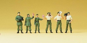 Oddział zabepieczający, skala H0, PREISER 10394