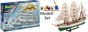 Gorch Fock 60th Anniversary Edition, klej, pędzel, farby, skala 1:253, REVELL 05695