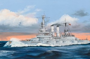 Okręt, Schleswig-Holstein Battleship 1935, skala 1:350, TRUMPETER 05354