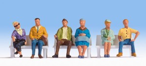 Przechodnie siedzący, skala H0, NOCH 15532