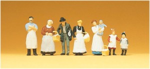 Przy sklepie, skala H0, PREISER 12193