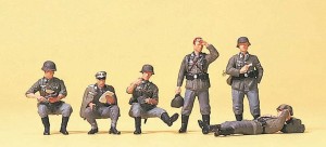 Odpoczywająca piechota, skala H0, PREISER 16881