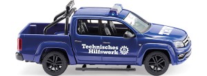 VW Amarok GP służb THW, skala H0, WIKING 031145