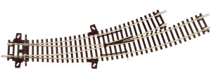 Zwrotnica łukowa lewa BWLR1 321 mm, skala TT, ROCO 4080460