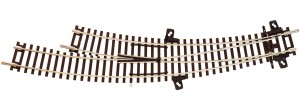 Zwrotnica łukowa prawa BWR R1 321 mm, skala TT, ROCO 4080461
