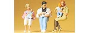 Siedzący rodzice  , skala I, PREISER 63059
